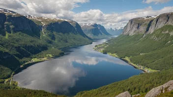 Et fotografi av Lindebergåsen, som viser dens naturskjønnhet