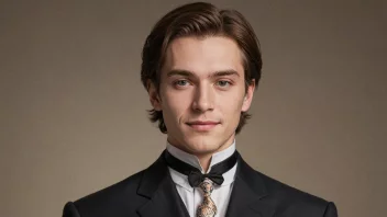 Et bilde av en person med et vennlig og velstående utseende.