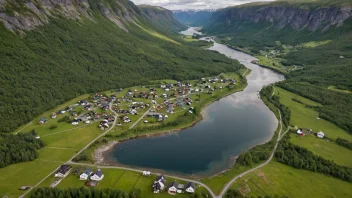 Flyfoto av Omastrands