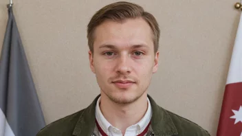 En person med navnet Kaspars, som symboliserer det latviske opphavet til navnet.