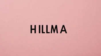 Et enkelt bilde med navnet Hilma i fet skrift på rosa bakgrunn.