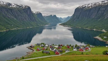 Et malerisk bilde av Tennfjord, som viser dens naturskjønnhet.