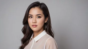 Et portrett av en kvinne med et bestemt uttrykk, som symboliserer navnet Raisa.