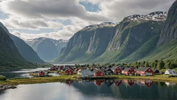Et malerisk landskap i Norge.