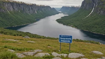 Et idyllisk norsk landskap med et hint av navnet Våglands.