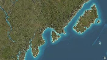 Et kart eller et bilde av Nordstrandhøgdas-området i Norge