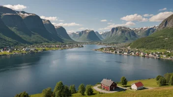 Et malerisk landskap i Norge.