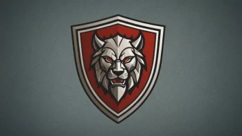 Et stilisert logo eller emblem som representerer navnet Ingvard, som formidler beskyttelse og styrke.