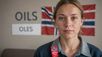 En person med navnet Oles, som symboliserer det norske navnet.