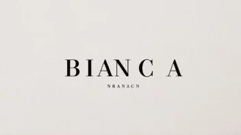 Et enkelt bilde med navnet Bianca skrevet i fet skrift