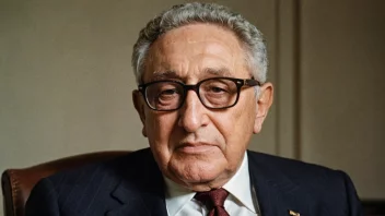 Et bilde av Henry Kissinger, en kjent amerikansk diplomat og politiker.