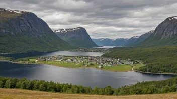 Et malerisk landskap av Snåsas kommune.