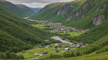 Et malerisk landskap i Norge.