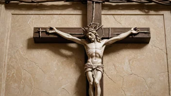 Et bilde av den latinske forkortelsen INRI, som symboliserer Jesus Kristus' tittel som jødenes konge.