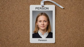 En person med etternavnet Persson, som representerer det vanlige svenske og norske etternavnet.