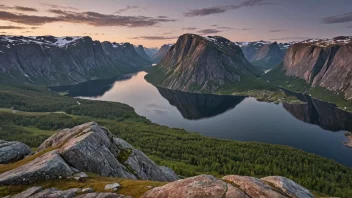 Et fotografi av Oddekalvs, som viser dets naturskjønnhet