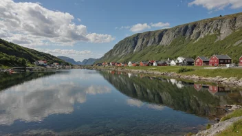 Et malerisk landskap av Goksør, som viser dens naturskjønnhet