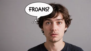 Et bilde som representerer forvirring eller usikkerhet om ordet Froans