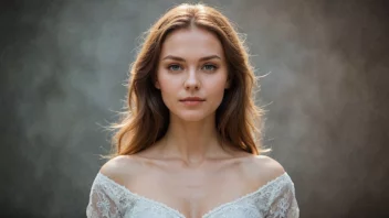En kvinne med en lys og klar aura, som symboliserer navnet Svetlana