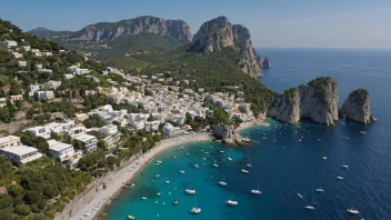 Øya Capri i Italia, med sine sjarmerende landsbyer og vakre landskap.