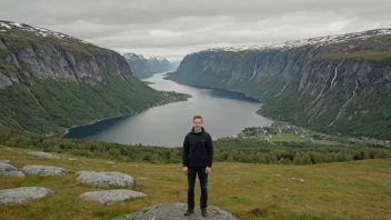 En person med etternavnet Rolfsen i en naturskjønn norsk setting