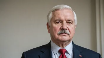 Et foto av Lech Wałęsa, Nobels fredsprisvinner og tidligere president i Polen.