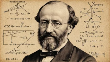 Et bilde av Bernhard Riemann, en tysk matematiker.