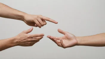 En person med et fast uttrykk og hånden utstrakt, som fordrer noe fra en annen person.