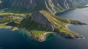 Kolahalvøya i Norge, med sin unike landskap og geografiske egenskaper.