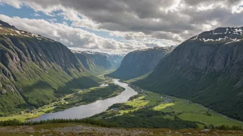 Et idyllisk landskap eller et portrett av en person som representerer det norske egennavnet Guddal
