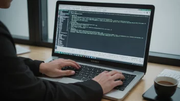 En person som registrerer data i et datasystem.