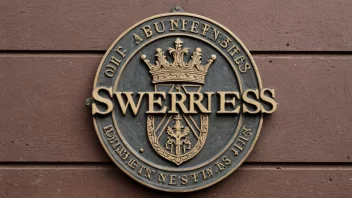 Et bilde av en skilt eller logo med teksten SVernes