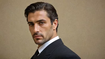 Et bilde av en mann med et sterkt og selvbevisst uttrykk, som symboliserer kvalitetene forbundet med navnet Marcello