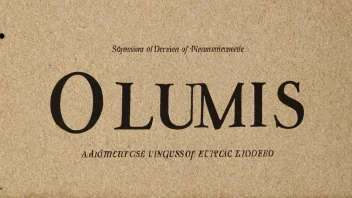 Et bilde av ordet Olums i en formell sammenheng