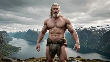 Et bilde som representerer begrepet Verrabotns, med en blanding av norske og abstrakte elementer.