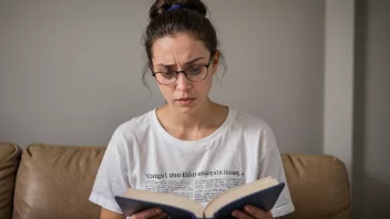 Et bilde av en person som ser forvirret ut mens de leser en ordbok med ordet NADGE fremhevet