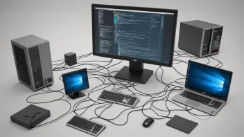 Et bilde som viser kompleksiteten til et program system.
