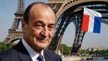 Et portrett av Jacques Chirac, som symboliserer fransk politikk og presidentskap