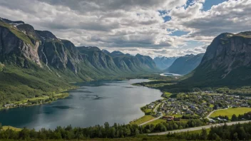 Et malerisk landskap i Norge.