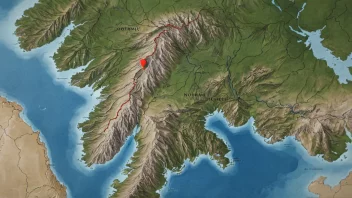 Et vakkert landskap av Norges unike geografi.