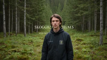 En person med etternavnet Skogheims, med en bakgrunn av en norsk skog.