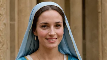 Et portrett av en kvinne som representerer navnet Mary.