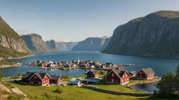 Et malerisk bilde av Sørviks, et sted i Norge.