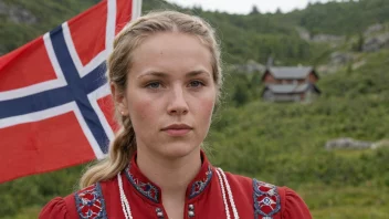 Et bilde av en person med etternavnet Tønnessen, med et norsk flagg eller en tradisjonell norsk drakt i bakgrunnen.