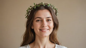 Et bilde som representerer navnet Benedicte, med en kvinne omgitt av en myk, hvit glød.