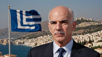 Et foto av en gresk politiker med etternavnet Papandreou.