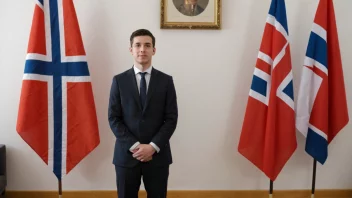 En person med etternavnet Espeseth som står foran et norsk flagg, symboliserer deres arv