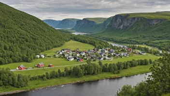 Et malerisk landskap i Norge.