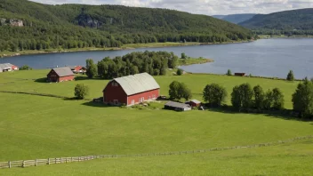 En pittoresk gård i Østfold