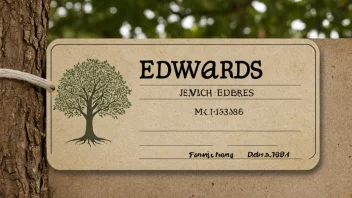 Et bilde som representerer navnet Edwards, ofte brukt som fornavn eller etternavn.